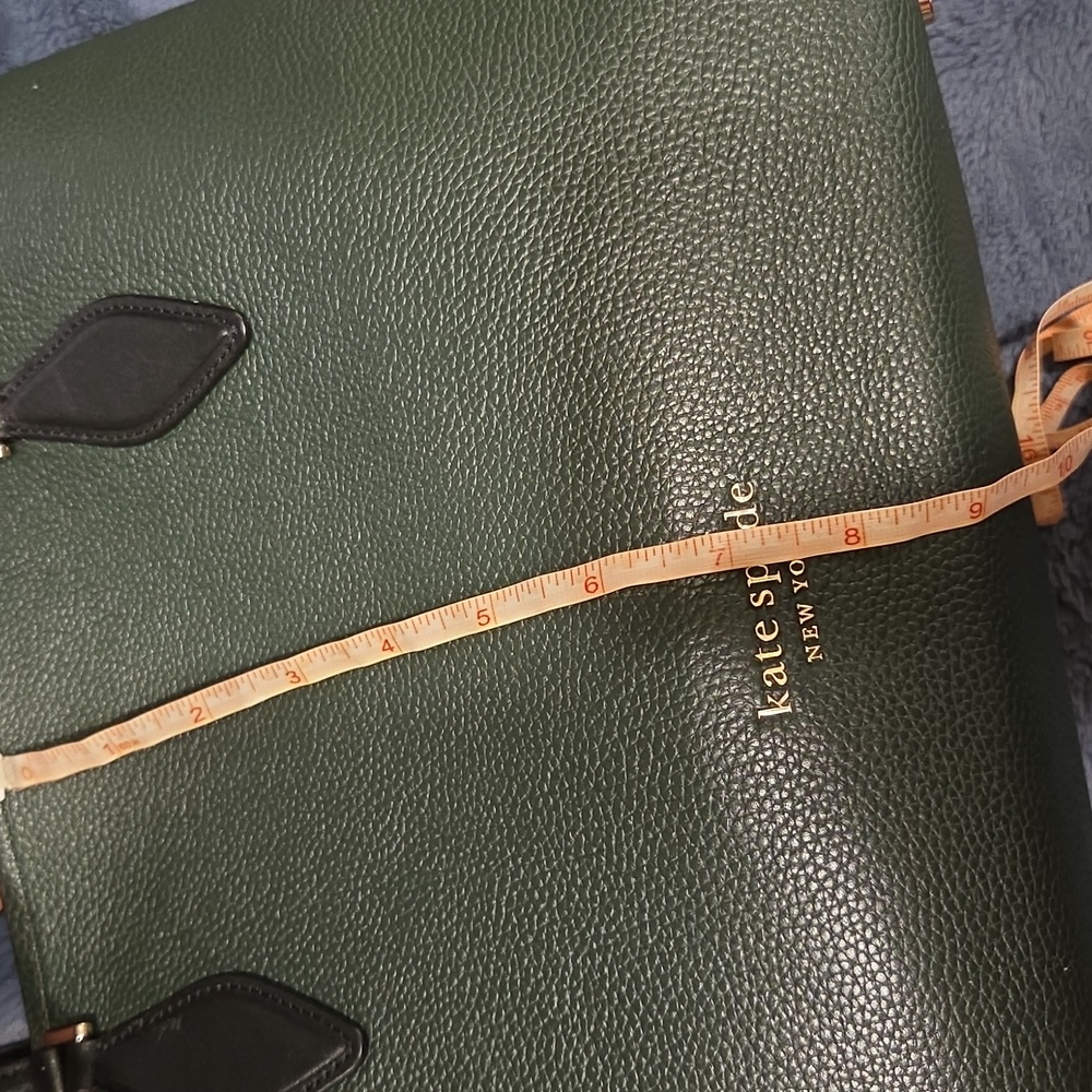 Kate Spade Forest Green Leather Handbag - Picture 7 of 17
